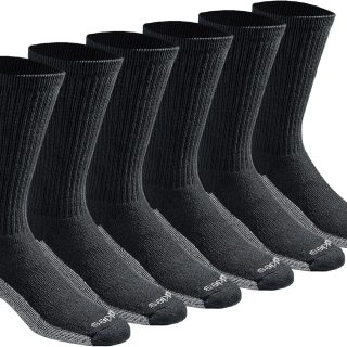 Men's Dri-Tech Original Moisture Control Crew Socks, Available in M-XXL (6, 12, 18 Pairs)